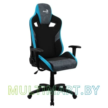 Кресло компьютерное AeroCool Count Steel Blue (черный/синий) картинка 5
